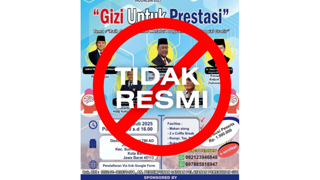 BGN Bungo Tegaskan Kegiatan Deklarasi dan Seminar PSPPG di Bandung Bukan Kegiatan Resmi